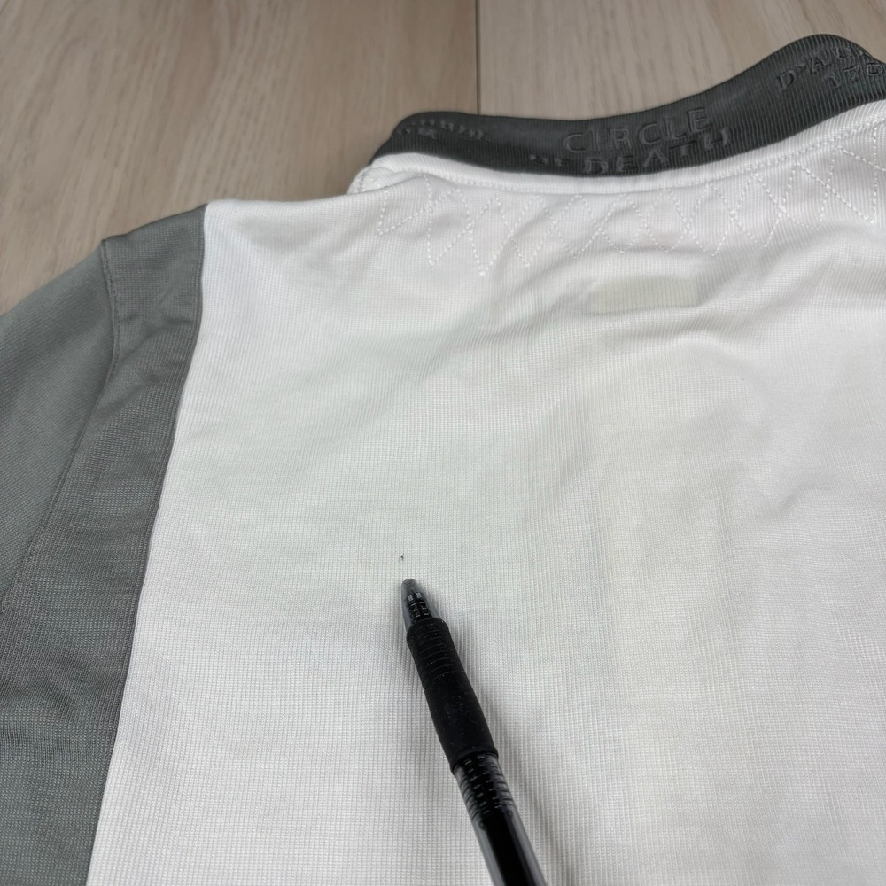 Rapha Womens White Gray Merino Wool Circle of Death Cycling Jersey Size M - Picture 10 of 15